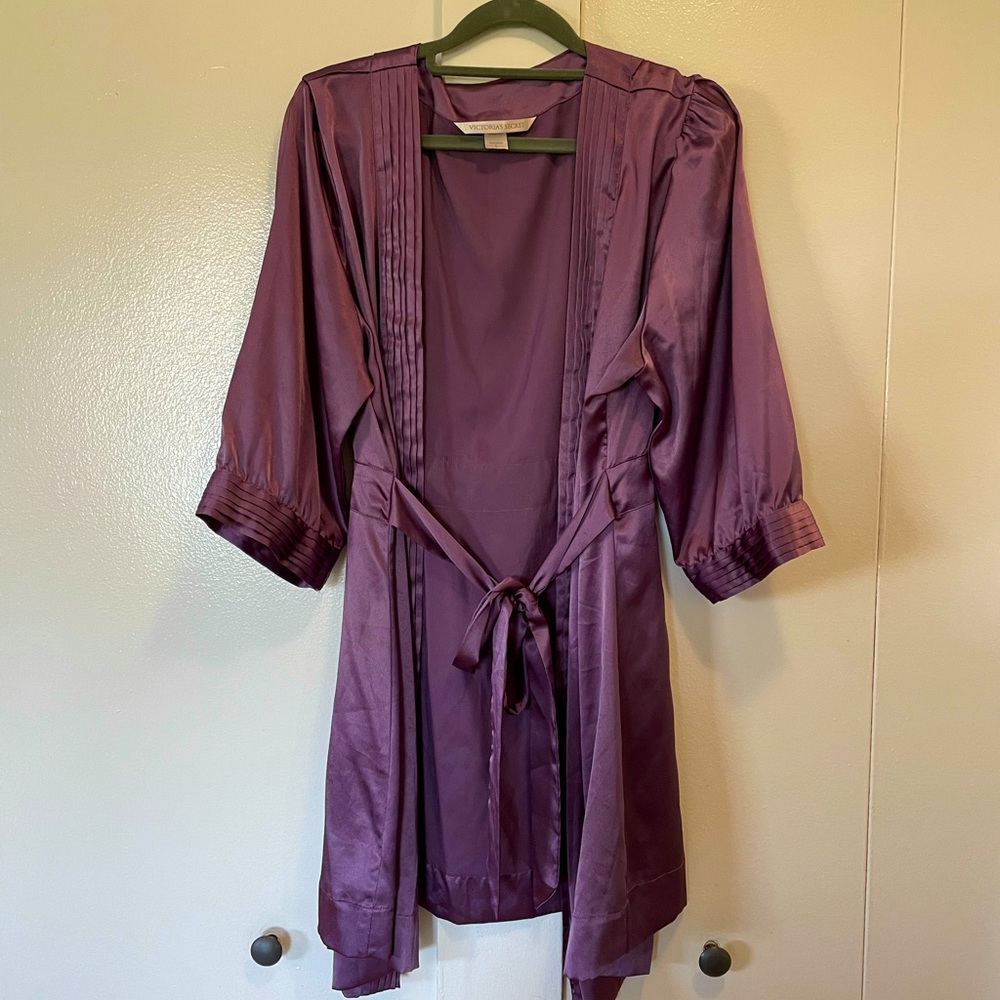 Deep purple Victoria secret satin robe